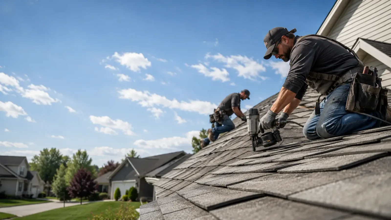 Storm Damage Roof Repair in Wright, KS near me